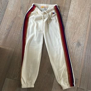Aviator Nation Classic Velvet Stripe Sweatpants